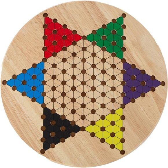 Chinese Checkers Game Se Wooden Board and Traditional Pegs, Game for Adults - Picture 5 of 7